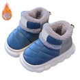 thumbnail image 2 of JAHH Clearance Boots Boys Girls Boy Snow Boots Outdoor Warm Non Slip Indoor Warm Shoes Small Large Children's Winter Shoes for Autumn Shoes Lightweight Comfy(3.5-4 Years,Blue), 2 of 8