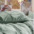 thumbnail image 6 of U by Bedsure Twin Size Comforter Set - Bed in a Bag Queen 5 Pieces, Pintuck Beddding Sets Sage Green Bed Set with Comforter, Sheets, Pillowcase & Sham, Sage Green, 6 of 11