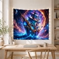 thumbnail image 5 of Sailing Ship and Celestial Portal Tapestry Wall Hanging, 5 of 7