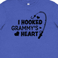 thumbnail image 4 of Inktastic I Hooked Grammy's Heart with Fishing Rod Youth T-Shirt, 4 of 5