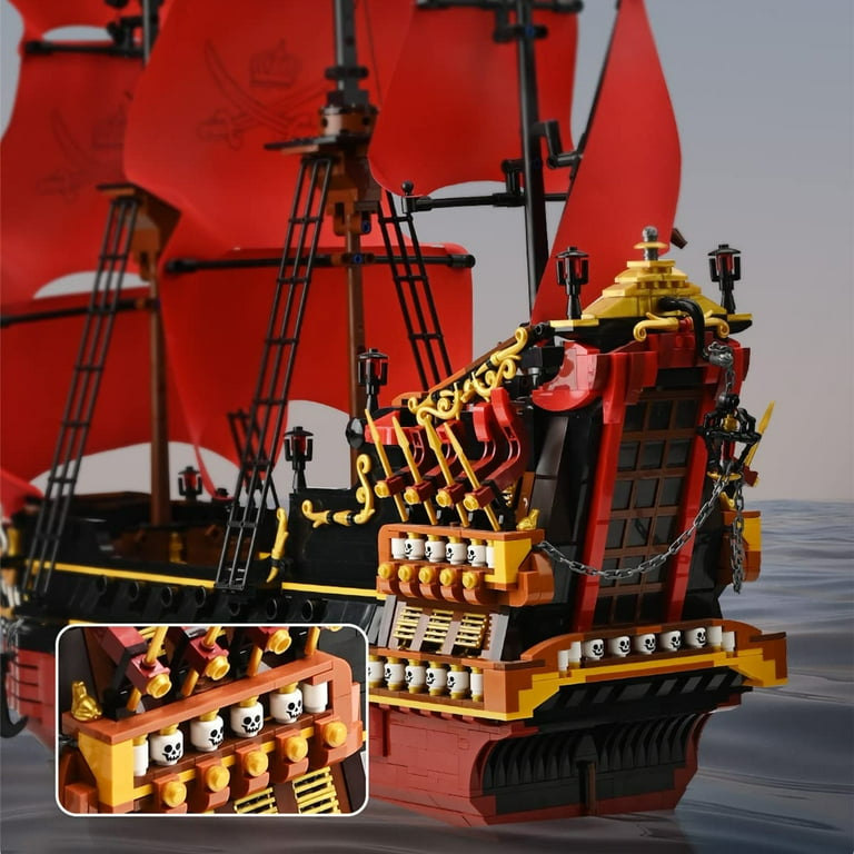 HI-REEKE One Piece Anime Pirate Ship Building Blocks Set, Thousand