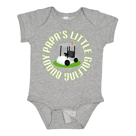 

Inktastic Papa s Little Golfing Buddy Gift Baby Boy Bodysuit