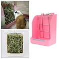thumbnail image 3 of Animal pequeño plástico que cuelga del estante del Rosa jinwen alimentador de heno para conejos, 3 of 8