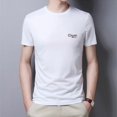 thumbnail image 2 of Camiseta de seda de hielo para hombre, camisetas de manga corta de verano 2023, finas, transpirables, de secado rápido, camisetas holgadas informales con estampado de letras a la moda para hombre, 2 of 5
