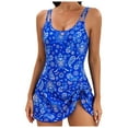 thumbnail image 1 of PMVFHDE Maillots de Bain pour Femmes 2026 Robe de Bain à Jupe Imprimée à Nœud pour l'Été Plage, 1 of 3