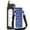 Black, Black Waves, variant on 32 oz Glass Water Bottle with Time Marker Reminder and Silicone Sleeve (White) with Extra Lid - Reusable, Wide Mouth, 1 Liter Glass Drinking Bottle, Motivational Hydration