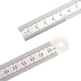 thumbnail image 2 of Stainless Steel Ruler with Inches Centimeters Scales Math Ruler Measuring Tool, 2 of 11