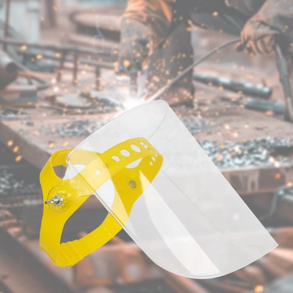 Visera de protección facial que protege los ojos y la cara, diadema ajustable para soldar, desmalezar, recortar, trabajar en el jardín, mujeres claro