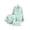 AP19_Green, variant on Resicozy 2026 Cute Polka Dot Backpack 4-Piece Set for Teen Nylon Backpack Set Aesthetic Daypack Pink