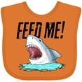 thumbnail image 3 of Inktastic Feed Me with Shark Head Boys or Girls Baby Bib, 3 of 4