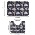 thumbnail image 3 of Honeii Sloths Dancing Pattern Bathroom Anti-Skid Pad Bathroom Mat Vintage Seamless Pattern Not-Slip Toilet Rug Set, 3 of 6