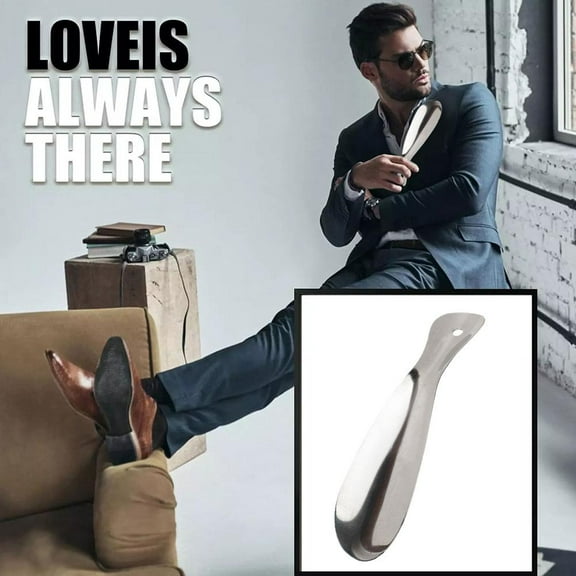 Blarkrus Profional Metal Shoe Horn, 18cm Shoes Lifter