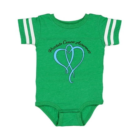 

Inktastic Prostate Cancer Awareness with Light Blue Heart Ribbon Gift Baby Boy or Baby Girl Bodysuit