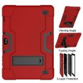 thumbnail image 5 of FIEWESEY for Vankyo MatrixPad Z4/Z4 Pro 10 Inch Tablet Case,Heavy-Duty Drop-Proof and Shock-Resistant Hybrid case(Built-in Stand), for Vankyo MatrixPad Z4/Z4 Pro/Llltrade 10 inch Tablet(Red+Black), 5 of 7