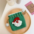 thumbnail image 4 of RKSTN Knitted Drawstring Pouch Christmas Day Apples Bag Sweet Handiwork Knitting Bag Weaver Wool Crochet Drawstring Bag Mini Storage Pocket, 4 of 5