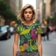 thumbnail image 5 of Camisetas con estampado 3D de dinosaurios divertidos de verano para mujer, ropa de calle informal de moda Y2k, camiseta de manga corta, camisetas de cuello redondo, ropa, 5 of 5