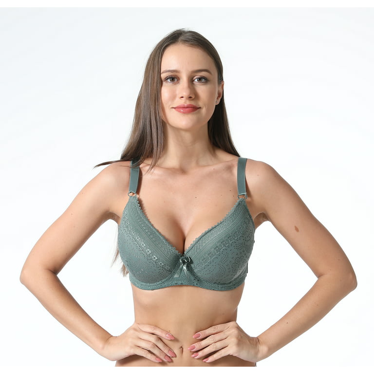 Women Bras 6 Pack of T-shirt Bra B Cup C Cup D Cup DD Cup DDD Cup 38C  (S6692)