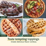 Cuisinart Double Flip Electric Belgian Waffle Maker, Stainless Steel