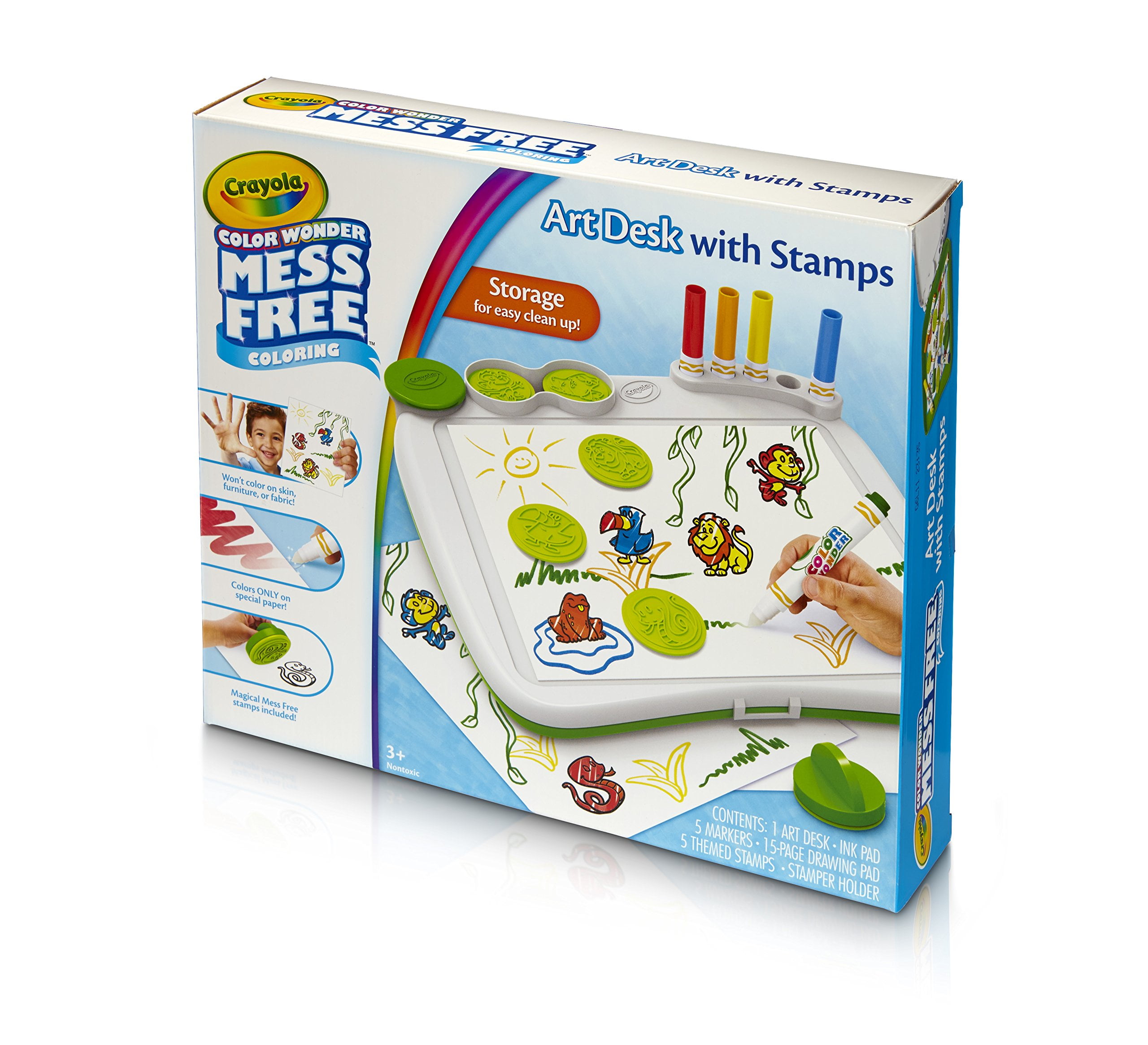 Crayola Color Wonder Mess Free Art Desk With Stamps Coloring Board