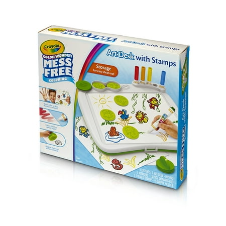 Crayola Color Wonder Mess Free Art Desk With Stamps Coloring Board