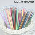 thumbnail image 1 of Lubelski Gel Pen Replaceable Refills, 1mm, Multicolor Ink, 12/24/36/48/100 Count, 1 of 8