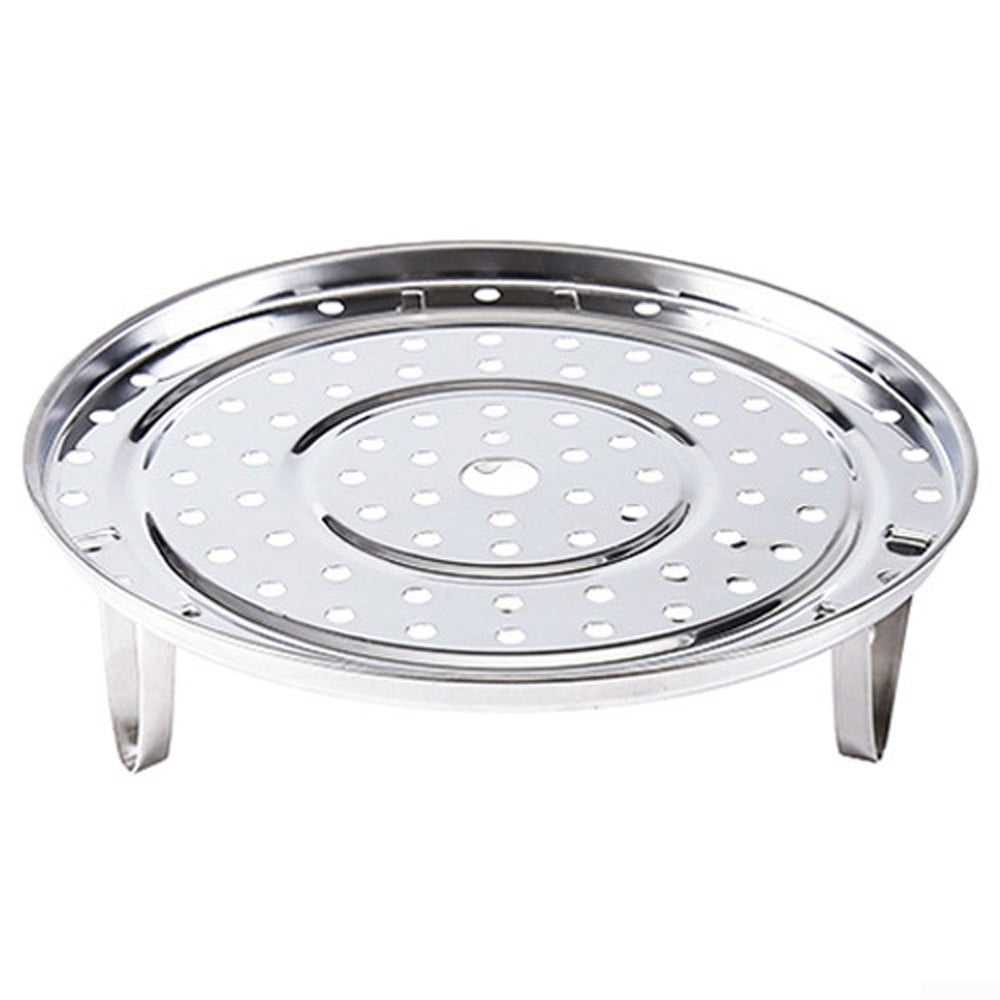HB BH_ Stainless Steel Steamer Rack Insert Stock Pot Steaming Tray Stand Cookwa 