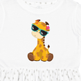 thumbnail image 4 of Inktastic Cute Giraffe, Giraffe with Sunglasses, Cute Animal Girls Toddler Dress, 4 of 5