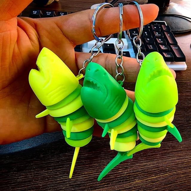Llavero con forma de babosa, actividad, oruga, descompresión, langosta, delfín, tiburón, caracol, juguete colgante, conejo
