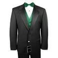 thumbnail image 1 of Neil Allyn 7-Piece Formal Tuxedo with Flat Front Pants, Shirt, Green Vest, Bow-Tie & Cuff Links. Prom, Wedding, Cruise, 1 of 5