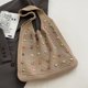 thumbnail image 5 of Bolso Hombro Ganchillo para Mujer Bolsos Mano A La Playa Verano (caqui), 5 of 7