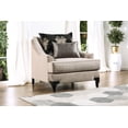 thumbnail image 2 of Furniture of America Traditional Fabric Erlene Accent Chair, Light Mocha, 2 of 2