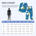 thumbnail image 6 of Bingfone Men'S Pajama Set 2 Piece Loungewear Pjs, Long Sleeve With Pajama Pants-Cartoon Goose, 6 of 9