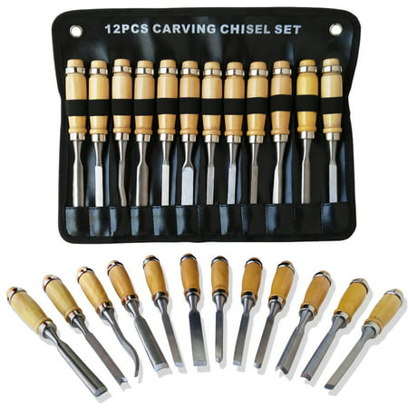 12Pcs/Set Wood Carving Craft Hand Work Tool Kit (Best Tools For Electrical Work)