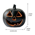 thumbnail image 3 of Automatic LED Pumpkin Decoration, Weather Resistant Outdoor Halloween Jack O Lantern, Battery Operated Light Up Pumpkin Lantern for Courtyard Porch Garden Indoor Outdoor Fall Decor, 3 of 5