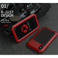 thumbnail image 3 of Funda protectora de alta resistencia para iPhone, carcasa a prueba de golpes con tanque de Metal 360, para modelos 7, 8 Plus, XR, X, Xs, 11, 12, 13 Pro Max, 14, 15 Plus, SE SE2, 3 of 5