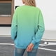 thumbnail image 4 of Xuyuer Women's Fashion Printed Long Sleeve Loose Blouse, Round Neck Hoodless Sweatshirt for Casual Spring Wear, Weekend Outings and Cozy Layering, 4 of 5