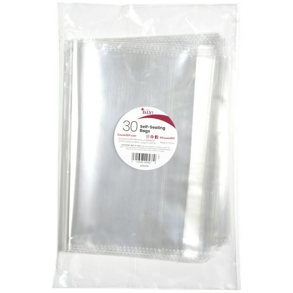 CousinDIY Self-Sealing Bags 30/Pkg-8.75"x11.75"