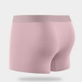 thumbnail image 3 of USNSM Men's Modal Mulberry Silk Crotch Antibacterial Seamless Quick-Drying Breathable Elastic Comfortable Sports Home Boxer Underwear Pink XL, 3 of 3