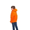 thumbnail image 2 of Kids Orange Safety Full Zip High Visibility Thick Fleece Hooded Sweatshirt Hunting Jacket,  XL,Blaze Orange, 2 of 8