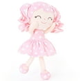 thumbnail image 2 of Gloveleya Doll Baby Dolls Soft Doll Baby Girl Gifts Curly Hair Polka Dot Dress Pink Spring Girl 12inches, 2 of 11