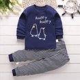 thumbnail image 2 of CAUYDY Toddler Pajamas Cotton Kids Pajamas for Boys Girls Long Sleeve Pajama Set 2 Piece Snug Fit Pjs Set(L101-Navy,1-2 Y), 2 of 6