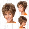 thumbnail image 2 of HLONK Short Layered Wig No Tangled High Simulation Temperature Resistant Layered Short Blonde Wigs with Bangs for Girl, 2 of 7