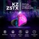thumbnail image 2 of Audífonos Binden ZST X Cable Resistente c/ Micrófono cyan Binden KZ-ZSTX-M01, 2 of 5