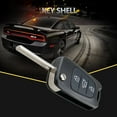 thumbnail image 2 of 3 BN Flip Remote Key Fob Case Shell for KIA Rondo Sportage Soul Rio, 2 of 8