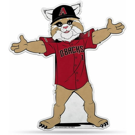 Arizona Diamondbacks Pennant Shape Cut Mascot Design
