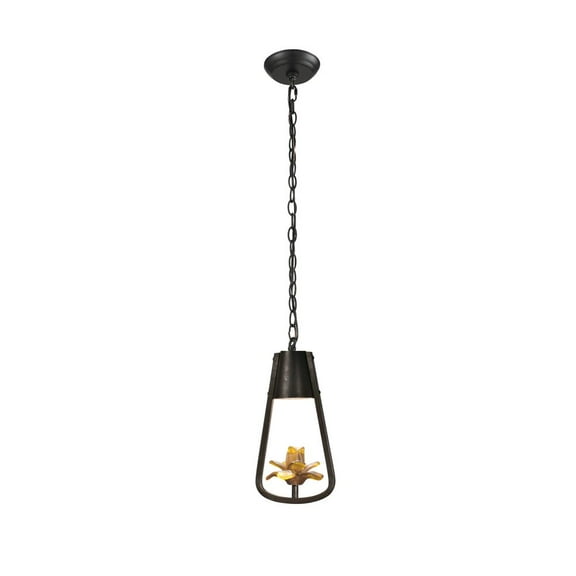 Dale Tiffany Jeeves Mini Pendant Black in finish