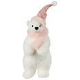 thumbnail image 2 of Northlight Glittery Polar Bear In Winter Hat Christmas Figurine - 10.5", 2 of 6