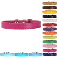 thumbnail image 2 of Faux Leather Collar Metal Buckle Pet Collar Adjustable Pet Collar for Small Dogs, 2 of 10
