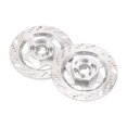 thumbnail image 4 of 4Pack ShareGoo Metal 12mm Hex Hub Wheel Rim Tires Brake Disc Compatible with Traxxas Tamiya HSP HPI Redcat Racing 1/10 RC On-Road Car (Silver), 4 of 4