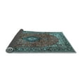 thumbnail image 2 of Ahgly Company Indoor Rectangle Medallion Light Blue Traditional Area Rugs, 2' x 3', 2 of 4
